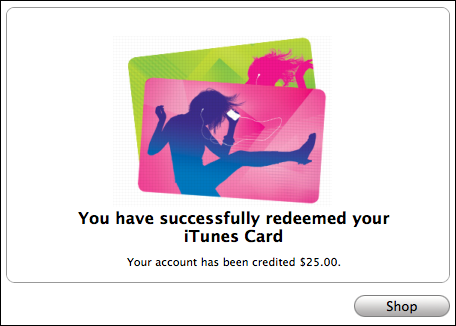 ซื้อบัตรของขวัญ iTunes ออนไลน์ด้วยบัตรของขวัญแอปเปิ้ล